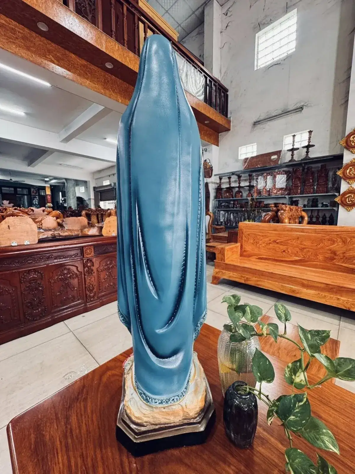Alternative view of TƯỢNG ĐỨC MẸ LỘ ĐỨC POLYRESIN