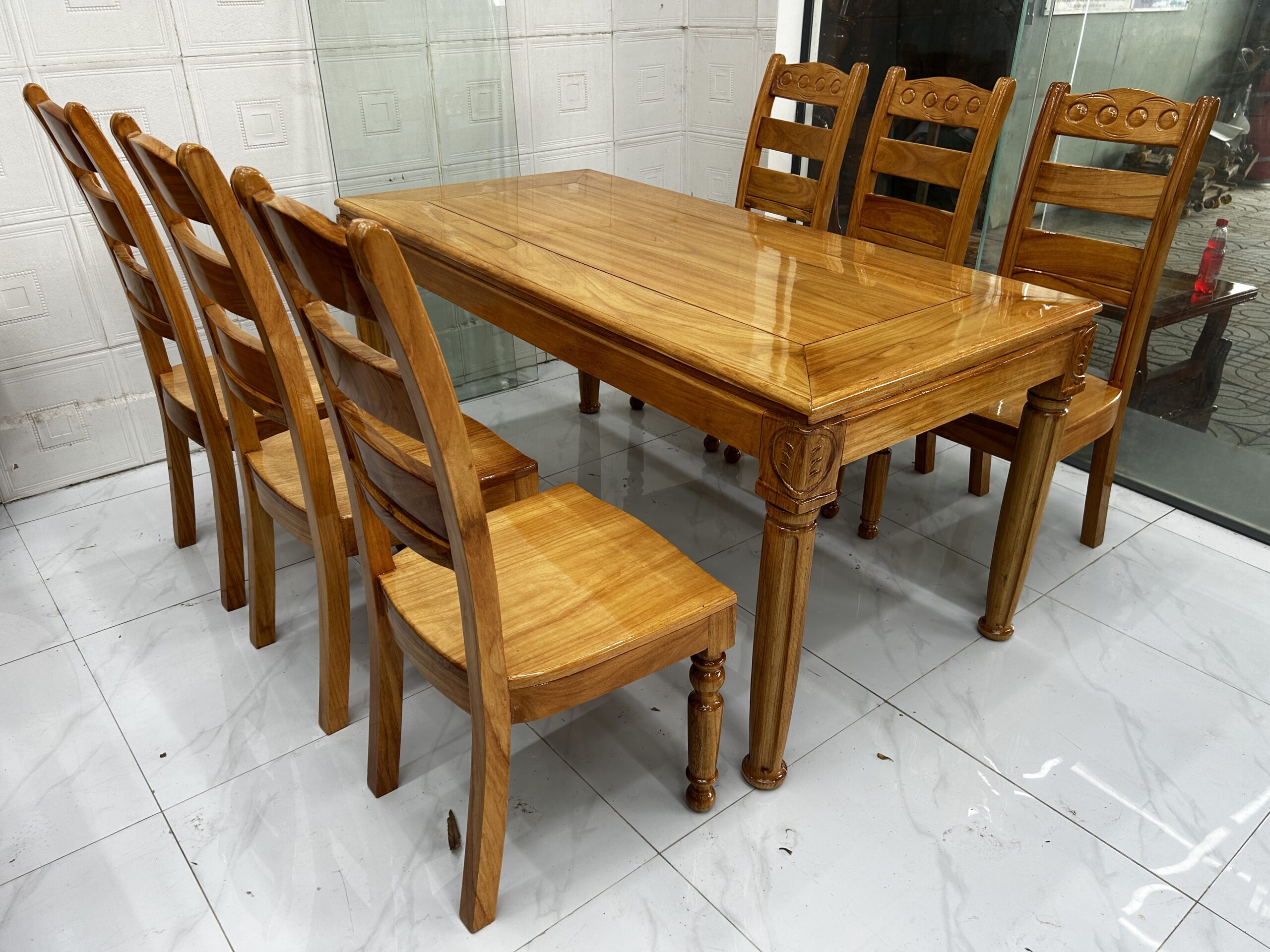 Alternative view of Bộ Bàn Ăn Gỗ 6 Ghế Bền Đẹp