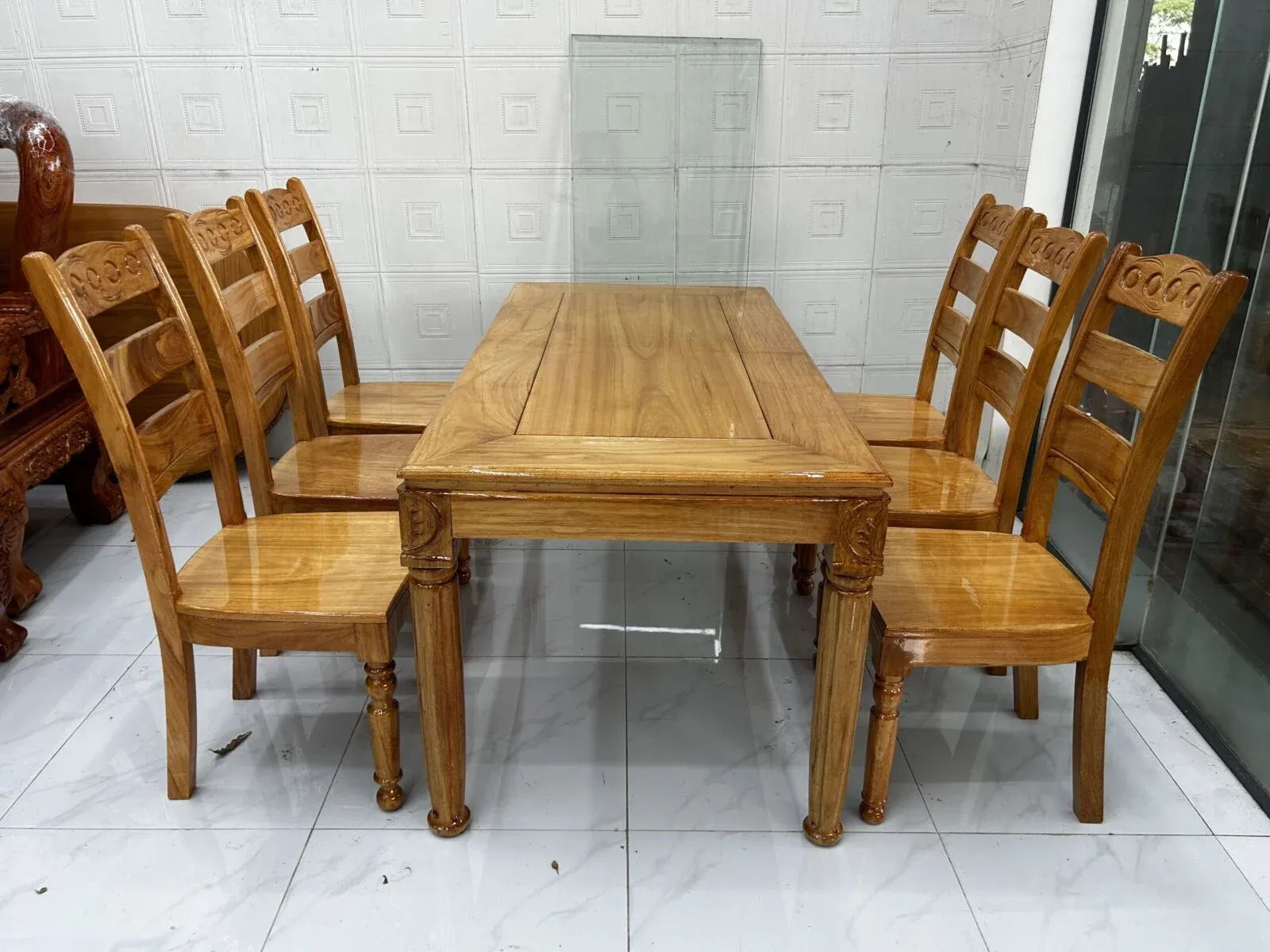 Bộ Bàn Ăn Gỗ 6 Ghế Bền Đẹp