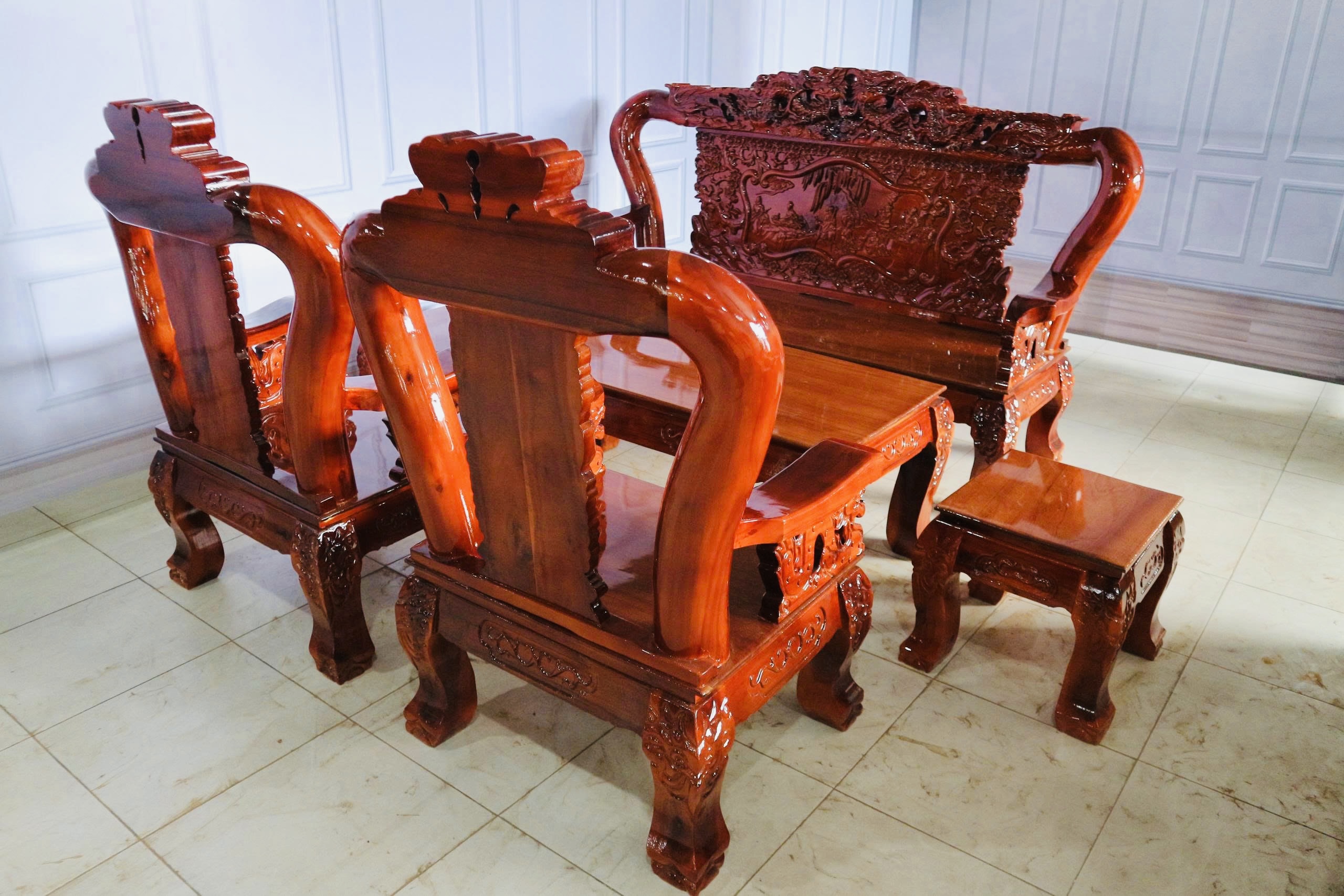 Bát Tiên Gỗ Tràm Mặt Xoan Đào Tay 12 – Bộ 6 Món Sang Trọng - Ảnh 14