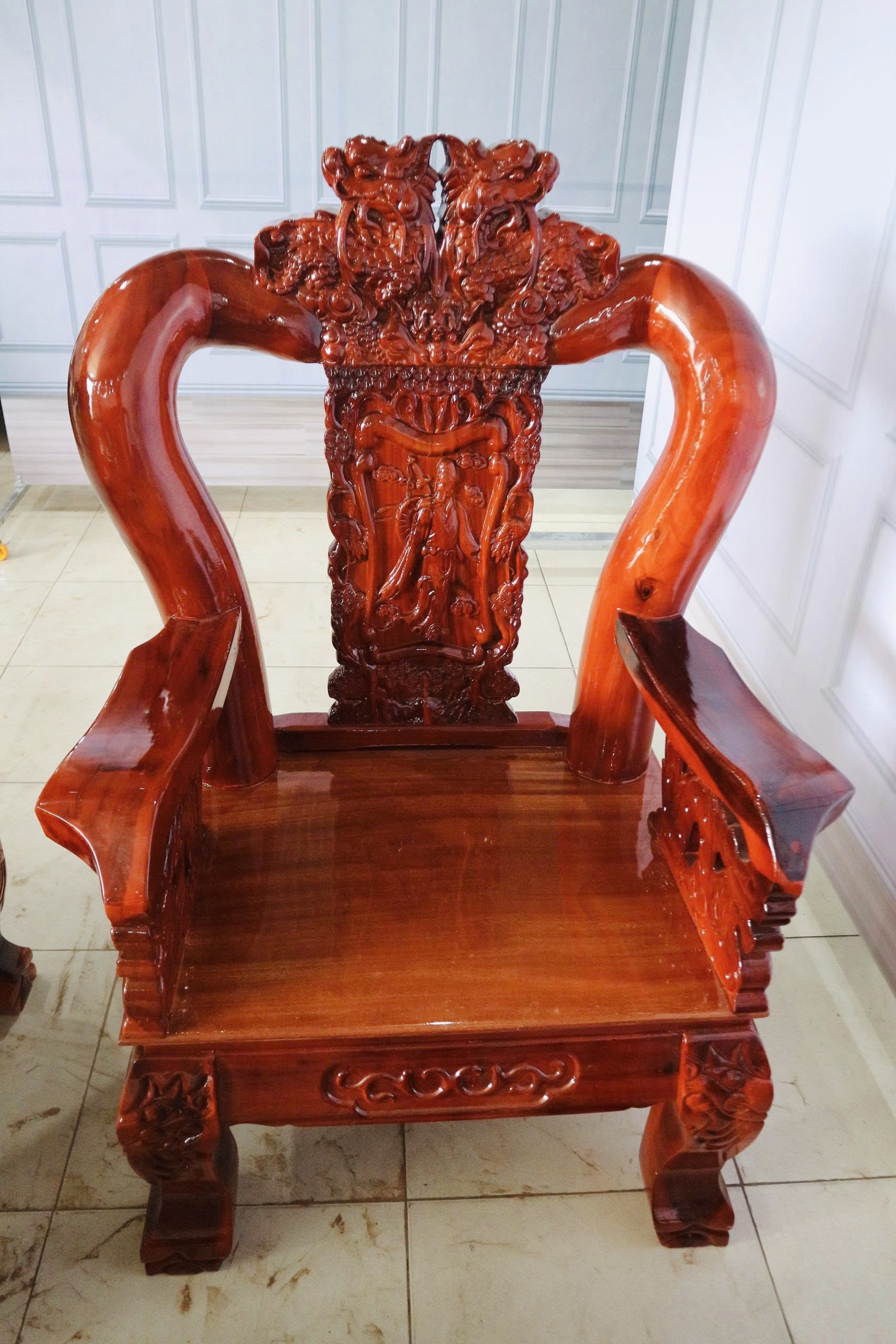 Bát Tiên Gỗ Tràm Mặt Xoan Đào Tay 12 – Bộ 6 Món Sang Trọng - Ảnh 5