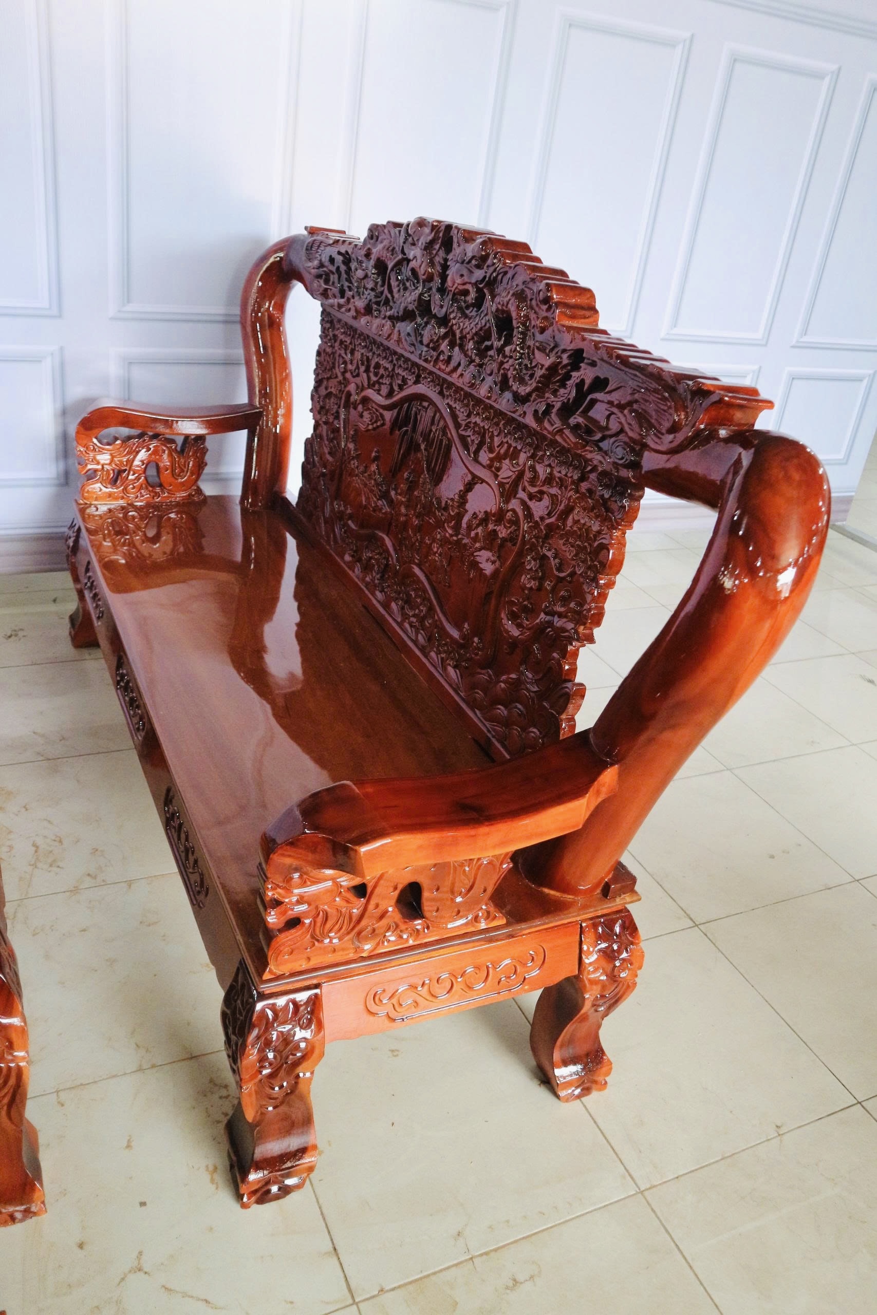 Bát Tiên Gỗ Tràm Mặt Xoan Đào Tay 12 – Bộ 6 Món Sang Trọng - Ảnh 6