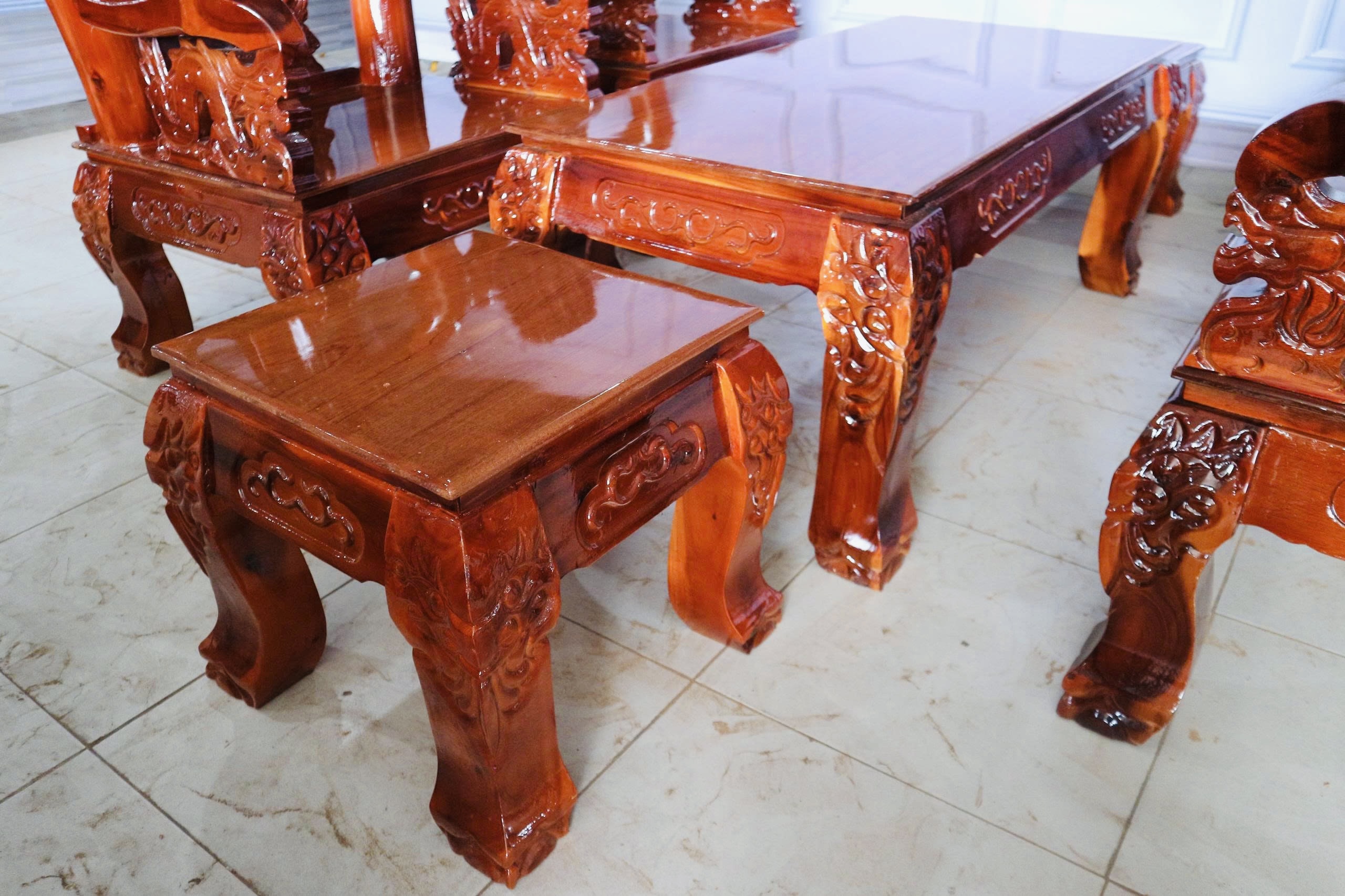 Bát Tiên Gỗ Tràm Mặt Xoan Đào Tay 12 – Bộ 6 Món Sang Trọng - Ảnh 8
