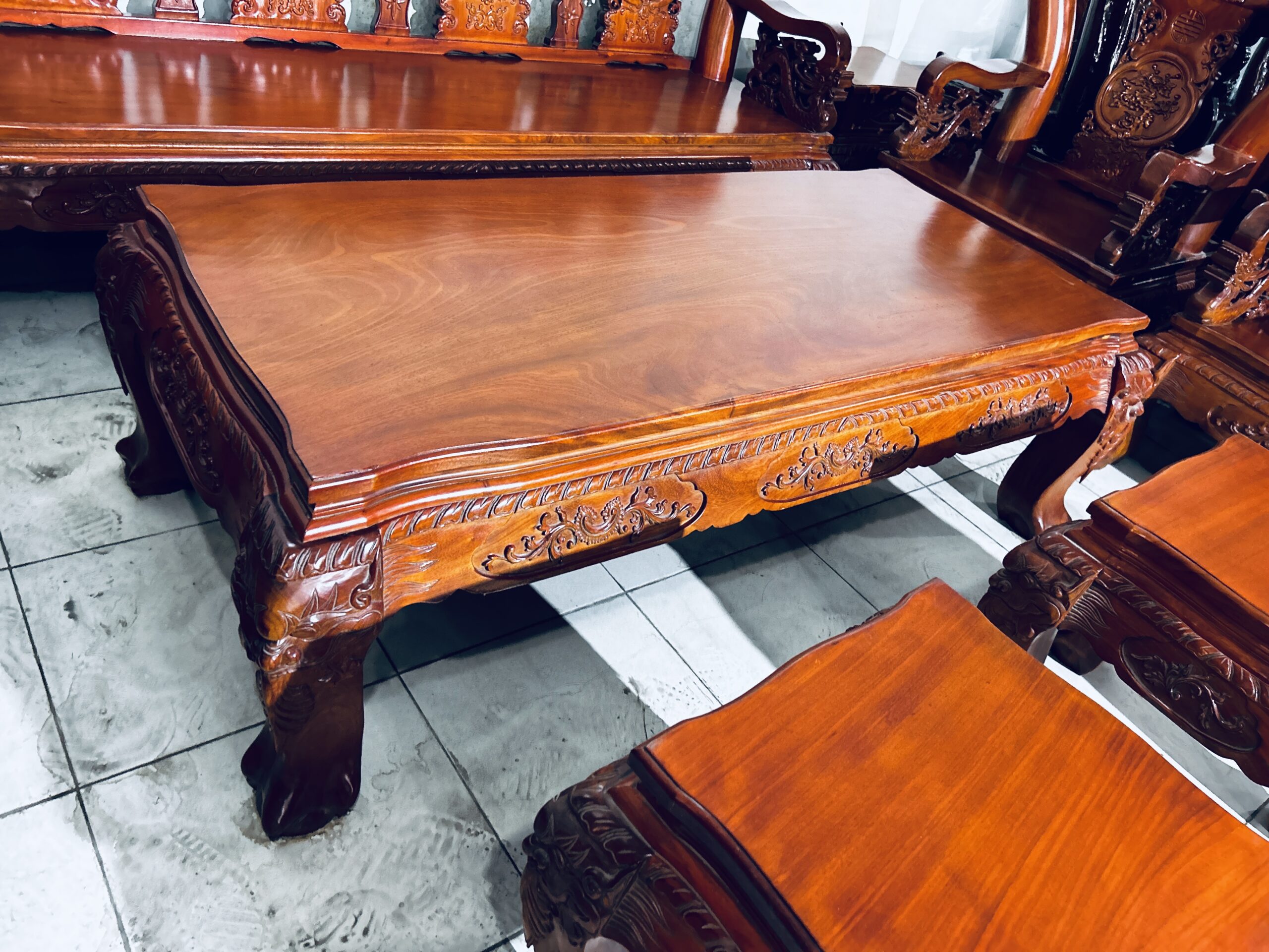 Alternative view of SALON TRIỆN GỖ GÕ ĐỎ VIỆT TAY 14 - 10 MÓN