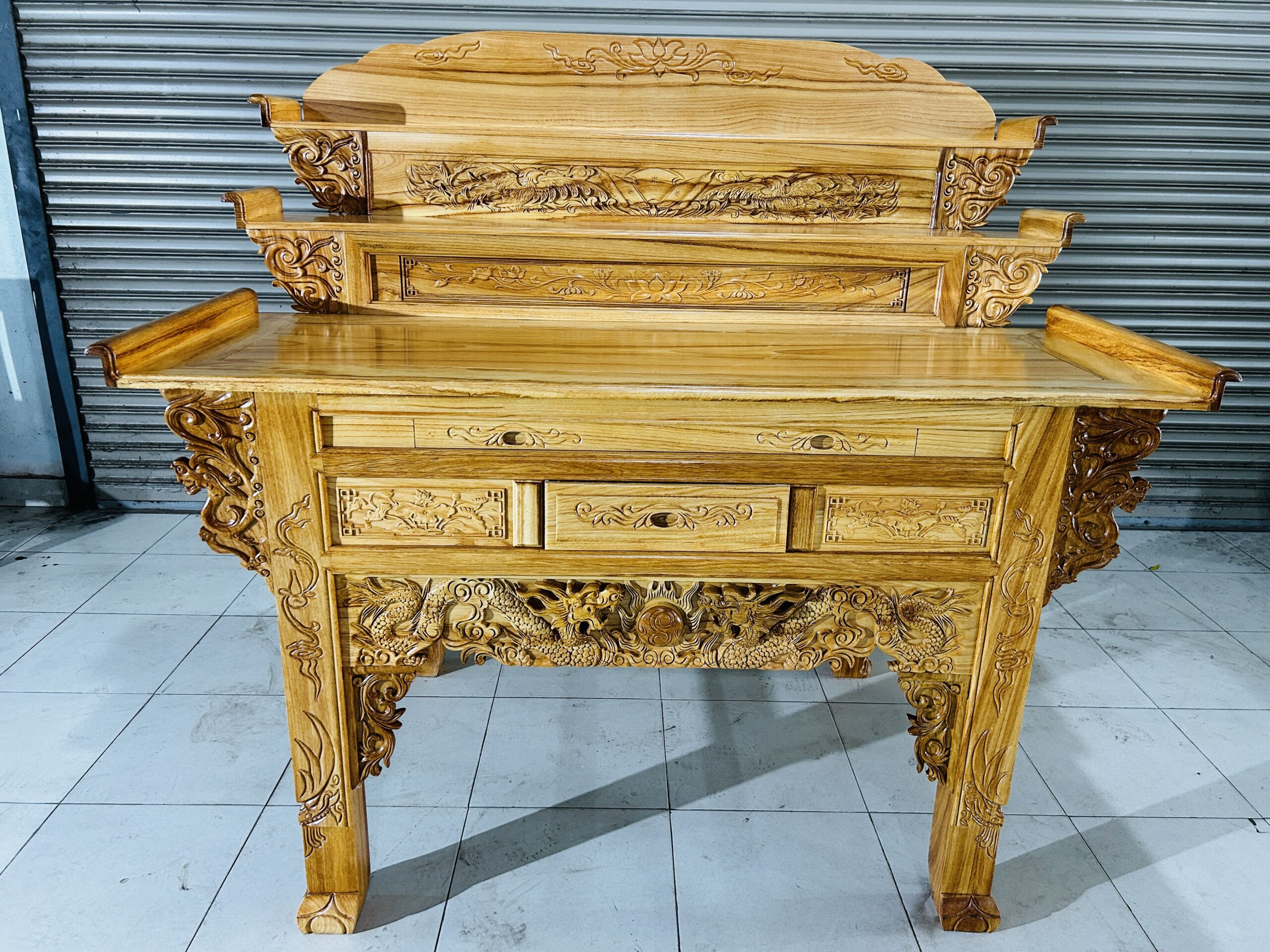 ÁN GIAN GỖ GÕ 2 TẦNG