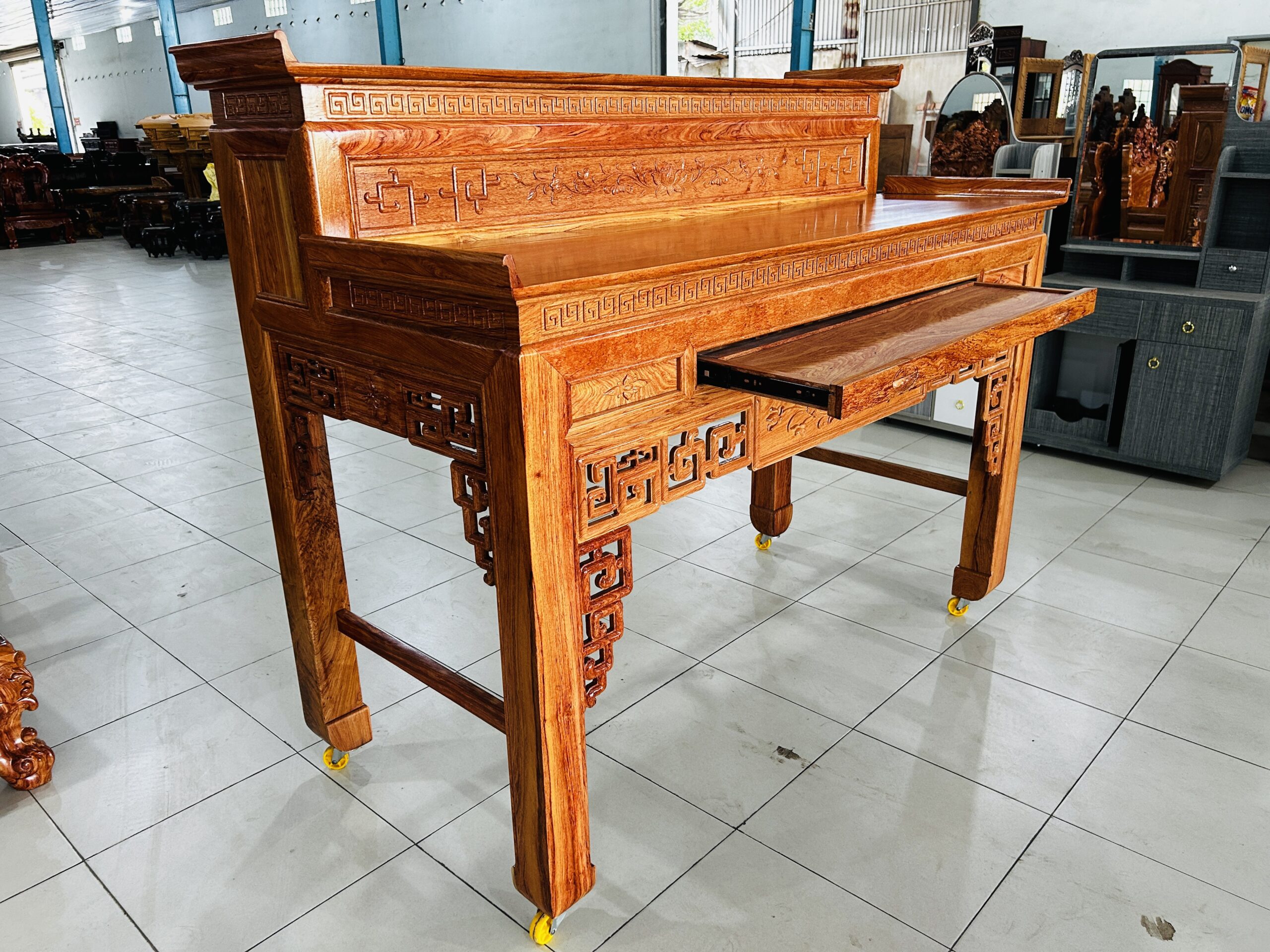 ÁN GIAN GỖ HƯƠNG ĐÁ 1 TẦNG