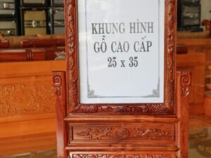 Alternative view of Khung Hình Thờ Gỗ Hương Cao Cấp 25x35