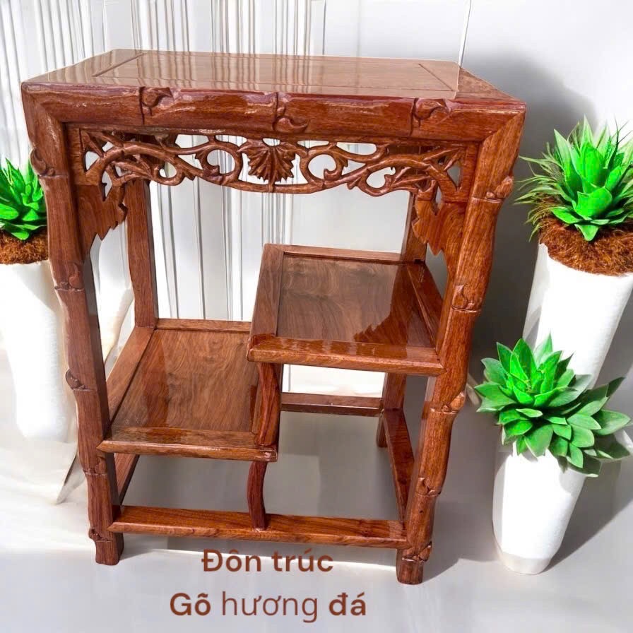 Đôn Trúc Gỗ Hương Đá Cao Cấp