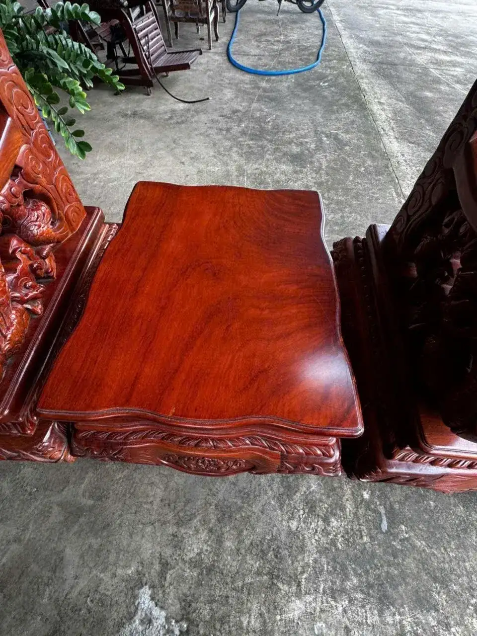 Salon Rồng Cửu Long Gỗ Gõ Đỏ 12 Món Đục Tay Cao Cấp - Ảnh 46