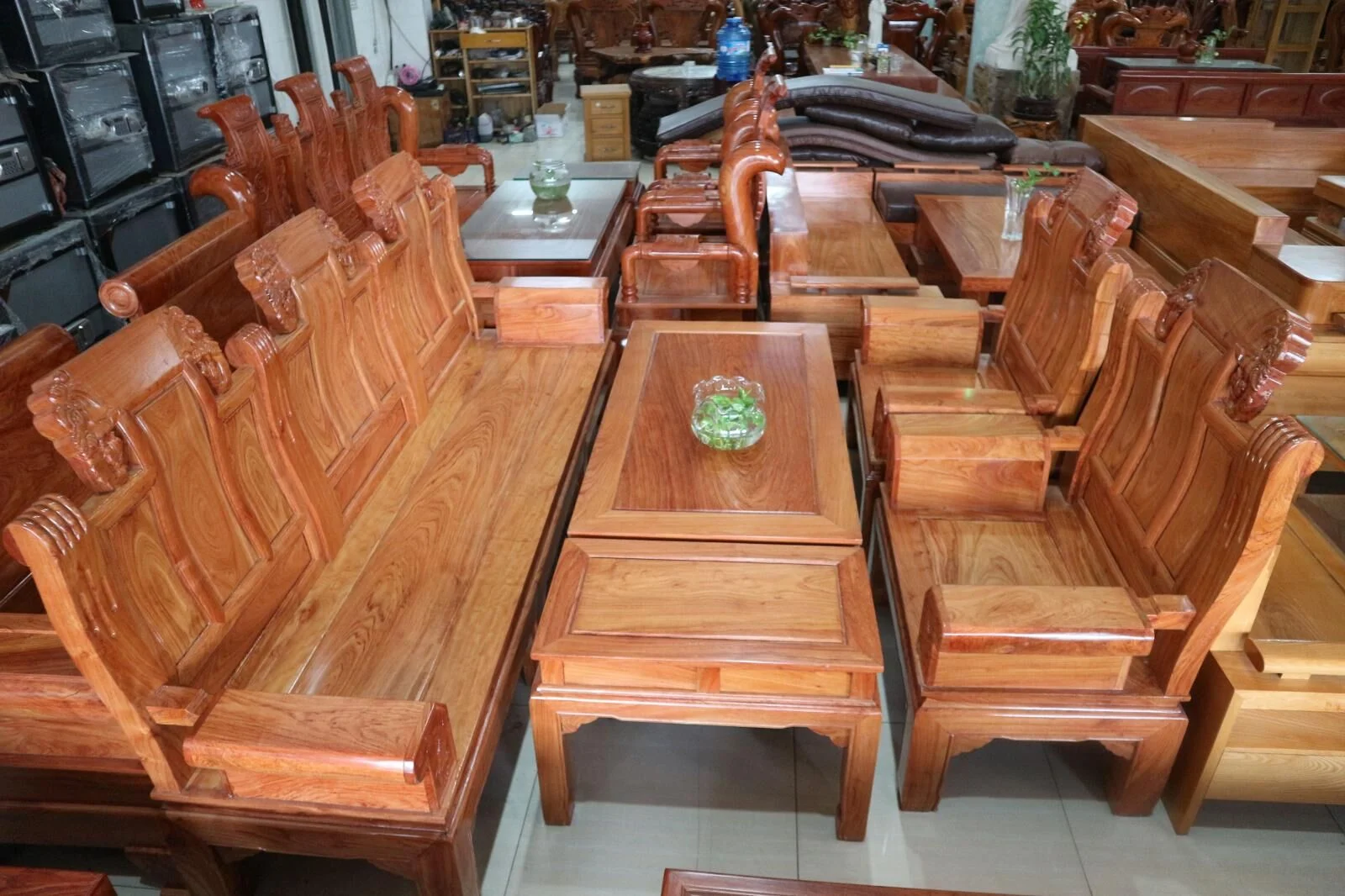 Salon Âu Á 6 Món Gỗ Hương Đá - Ảnh 6