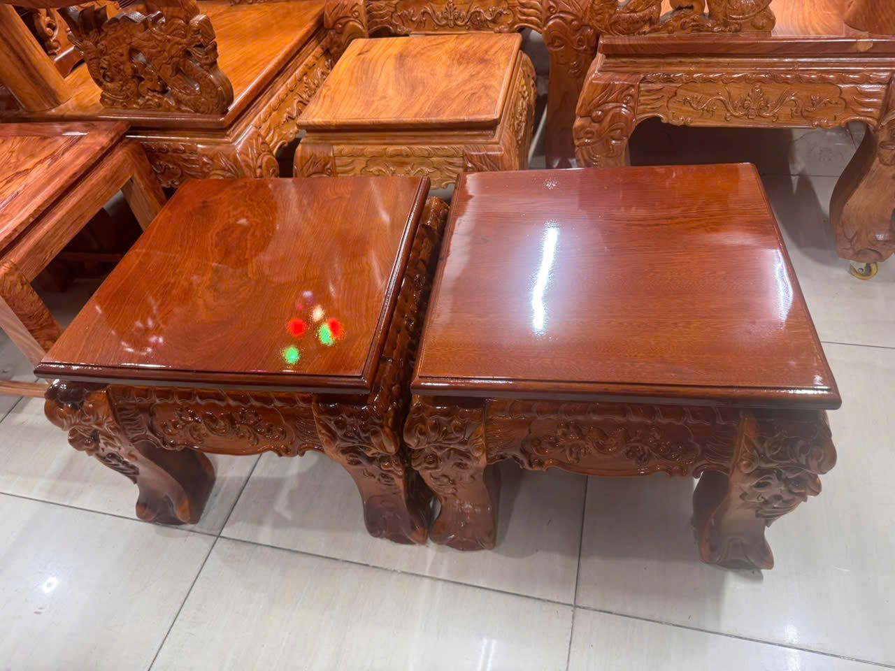 Salon Triện Tay 14 6 Món Gỗ Tràm Mặt Xoan Đào - Ảnh 10