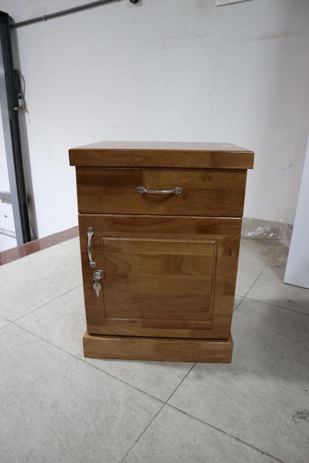 Tủ Đầu Giường Gỗ Cao Su Tự Nhiên - Ảnh 4