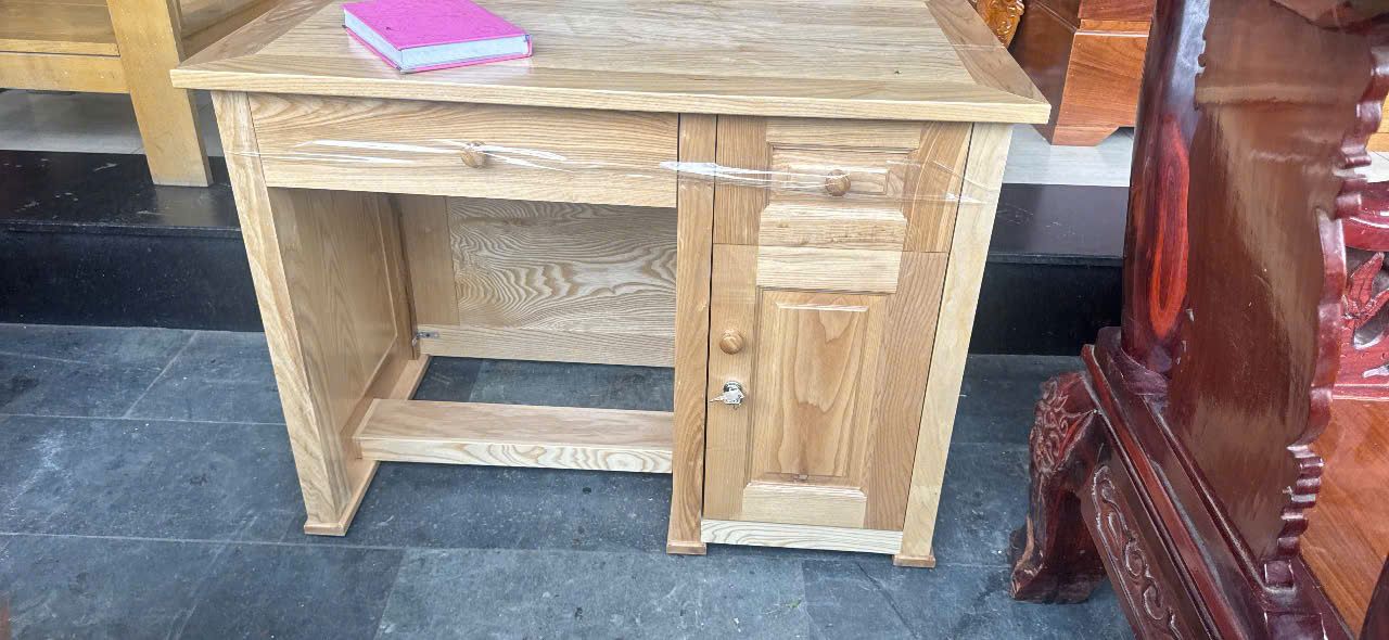 Alternative view of Bàn Làm Việc Gỗ Sồi Nga 50 x 100 cm Thiết Kế Hiện Đại