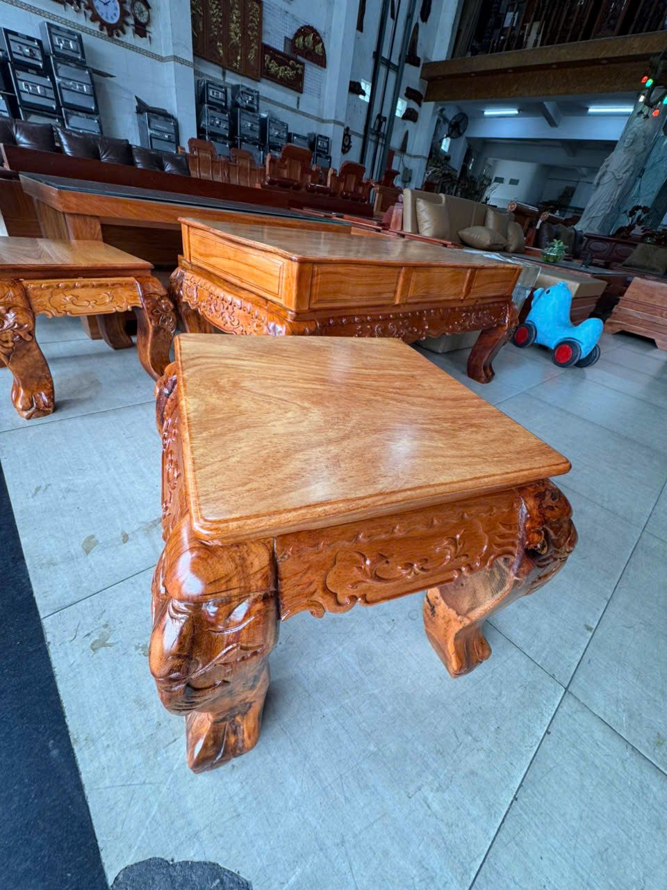 BỘ SALON TRIỆN TAY 10 – 6 MÓN GỖ CĂM XE - Ảnh 8