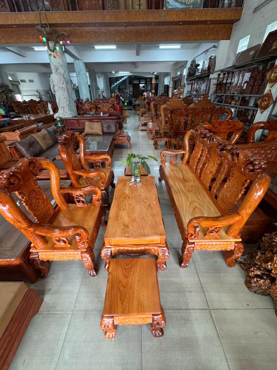 Alternative view of BỘ SALON TRIỆN TAY 10 – 6 MÓN GỖ CĂM XE