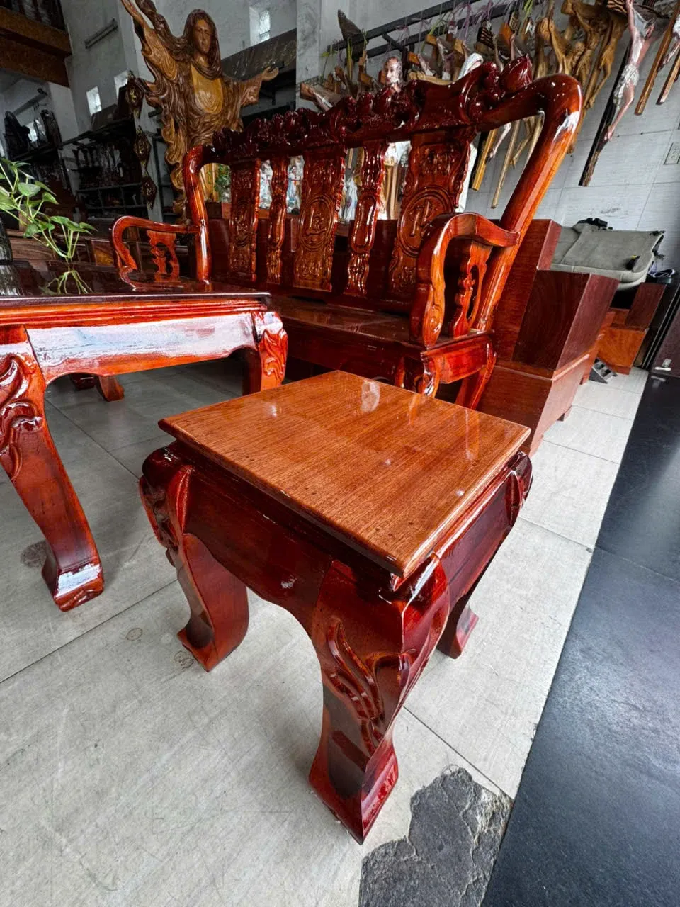 SALON GỖ TRÀM MẶT XOAN TAY 8 – 6 MÓN - Ảnh 8