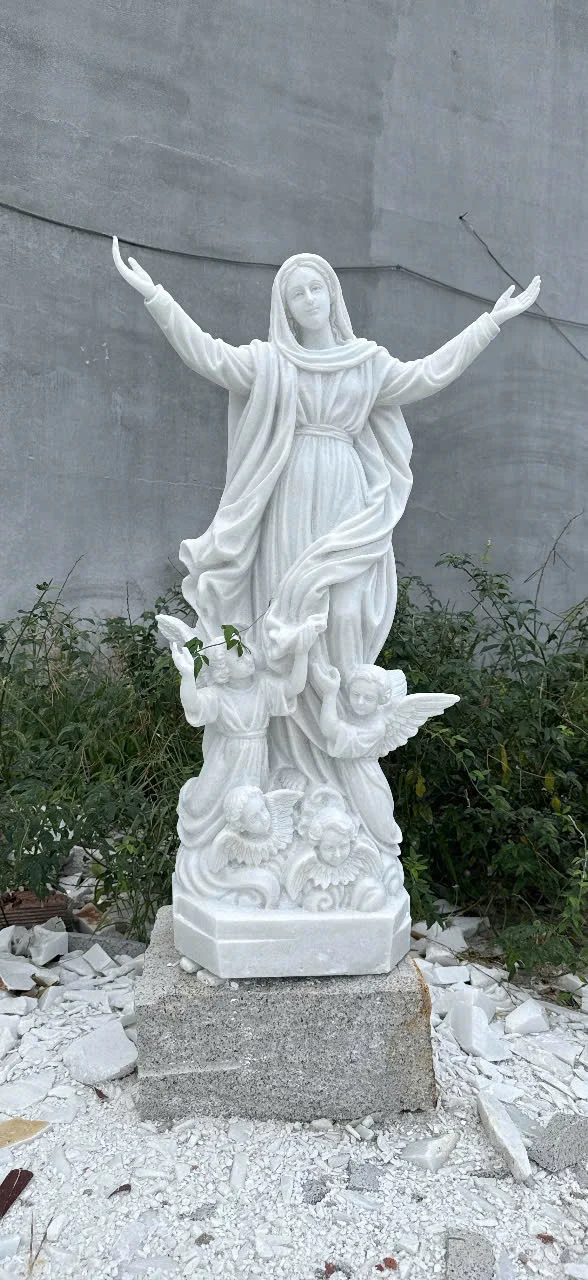 TƯỢNG ĐÁ MẸ LÊN TRỜI CAO 1M