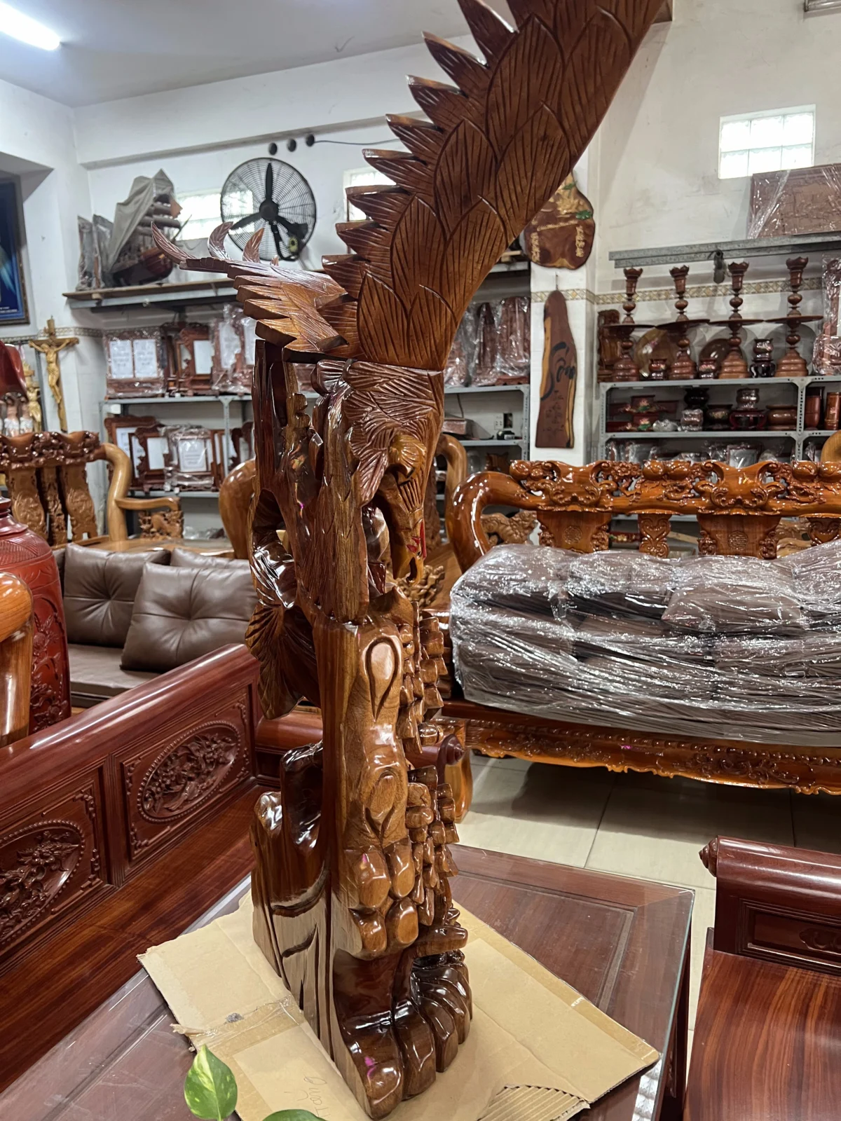ĐẠI BÀNG GỖ XÀ CỪ CHẠM KHẮC TINH XẢO - Ảnh 5